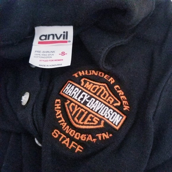 Harley Davidson Chattanooga, TN Thunder Creek staff t-shirt SMALL - Picture 4 of 5